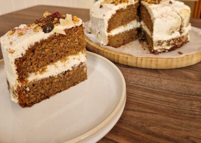photo carrot cake vegan sans gluten